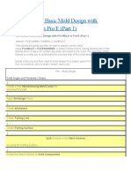 Tutorial: Basic Mold Design With Pro/Mold in Pro/E (Part 1) : Version: Proe Wildfire, Wildfire2.0, Wildfire3.0