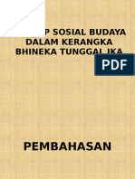 Konsep Sosial Budaya Dalam Kerangka Bhineka Tunggal Ika