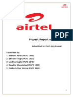 Project Report On Airtel