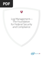 Log Management - The Foundation For Federal Security and Compliance