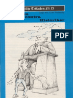 Historische Tatsachen Nr. 13: Udo Walendy - Behörden Contra Historiker