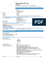 Phosphoric Acid, 85% W/W: Safety Data Sheet