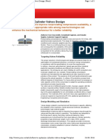 How To Optimize Cylinder Valves Design