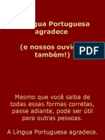 A Lingua Portugues Agradece.pps