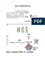 Rna-Based Synthetic Biology: Central Dogma of Molecular Biology?