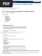 3.3 B. Tips For Scanning Using ABBYY FineReader Software - Bookshare Open Space