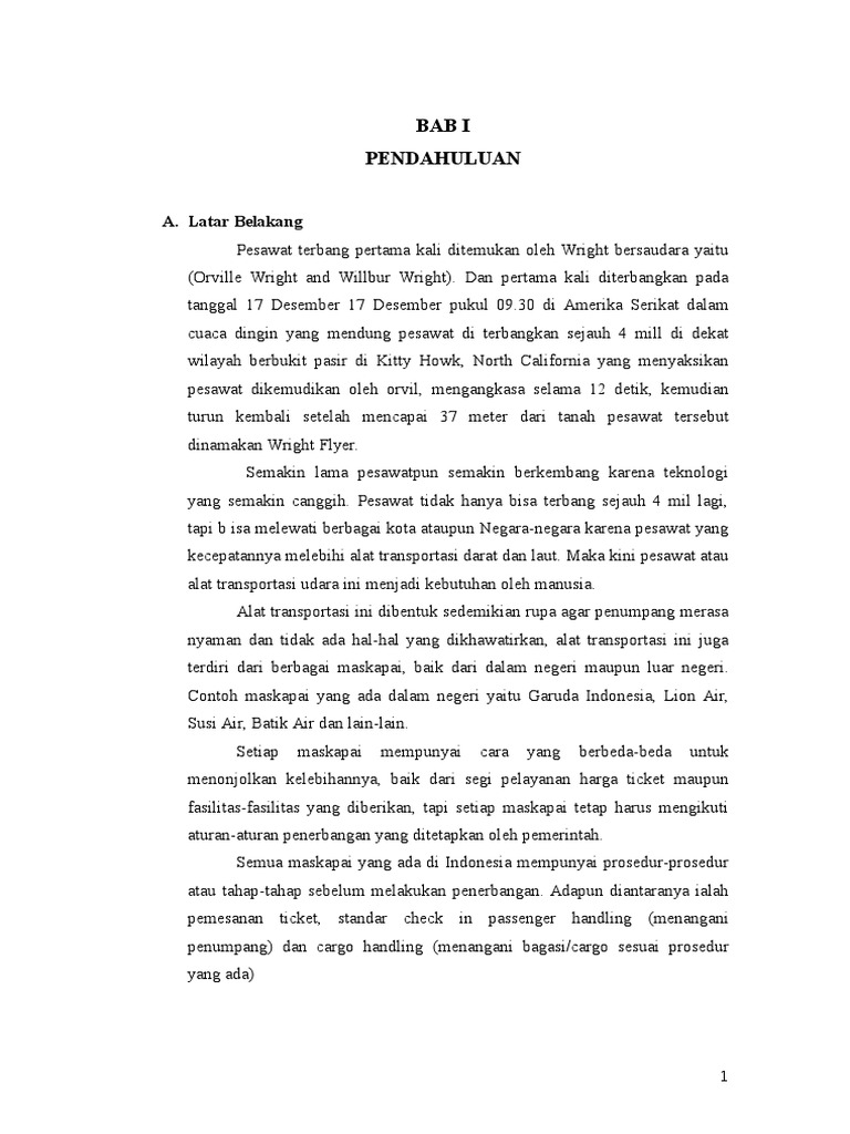 Contoh Laporan Ojt Di Bandara Bagian Pasasi Seputar Laporan