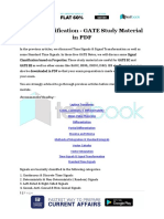 Signal Classification - GATE Study Material in PDF