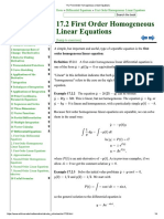 17.2 First Order Homogeneous Linear Equations PDF