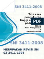 Cara Pengukuran Tinggi Muka Air SNI 3411:2008