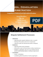 Mediation, Conciliation & Arbitration