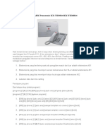 Cara Setting Cepat PABX Panasonic KX