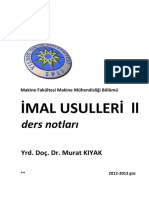 (A305) İmal Usulleri 2 - Murat Kıyak