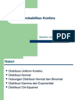 DISTRIBUSI PROBABILITAS KONTINU