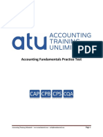 Accounting Fundamentals Practice Test