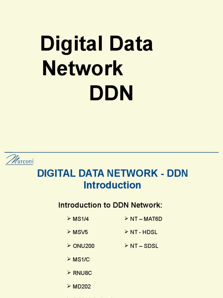 DDN Network Overview and Module Details | PDF | Node (Networking ...