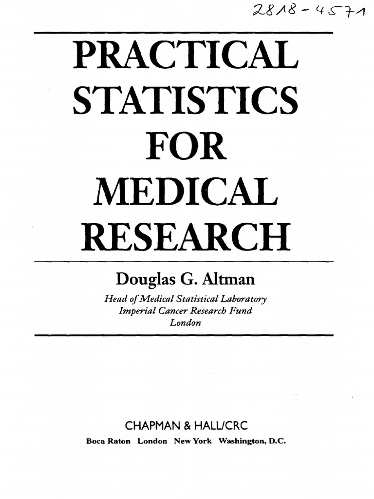 Practical Statistics For Medical Research Pdf