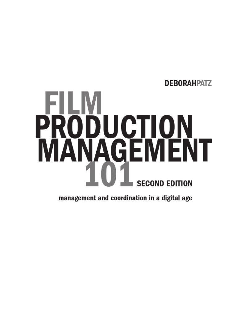 PDF Sample of Film Production Management 101-2nd Edition | PDF | Filmmaking  | Loans