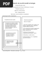 Organisme Diurne - Proiect Didactic.