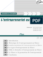 L Entrepreunariat Au Maroc Final