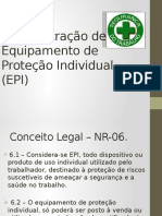 Demonstração de Equipamento de Proteção Individual (EPI