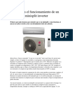 Como Es El Funcionamiento de Un Minisplit Inverter