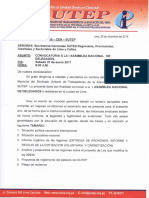 Directiva #006 - 2016-Cen-Sutep-Convocatoria A La Asmablea Nacional Del Día 07 de Enero 2017