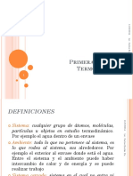 Primera y Segunda Ley de La Termodinámica