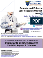 Promote and Enhance your Research through Linkedin
