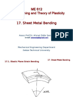 ME 612 Metal Forming and Theory of Plasticity