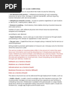 Characteristics of Cloud Computing