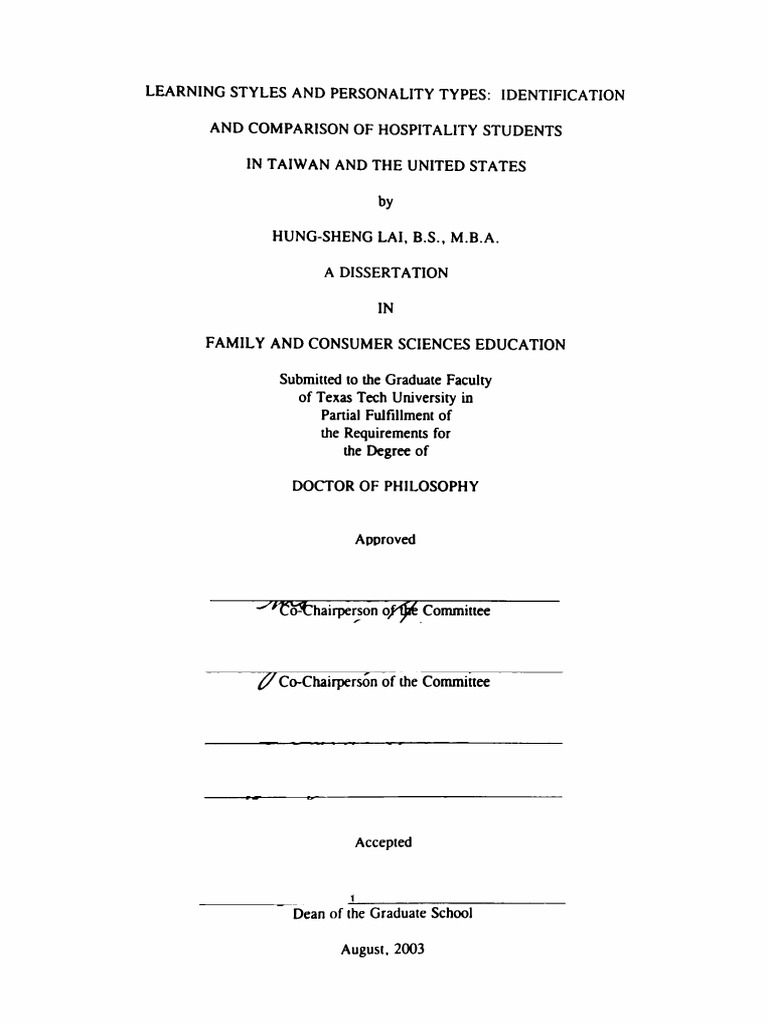 Campaigners personality learning style image