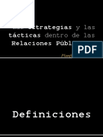 Estrategias y Tácticas Dentro D RRPP