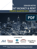 Denver Metro Apartment Vacancy & Rent, 2014, 4th Quarter, Colorado Division of Housing