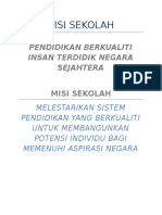 Contoh Visi Dan Misi Sekolah