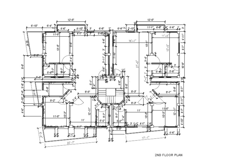 2nd Floor Plan Dimensions List | PDF