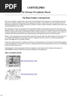 FBI COINTELPRO Black Panthers FAKE Coloring Book