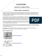 FBI COINTELPRO Black Panthers FAKE Coloring Book