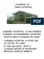 A Glimpse of Subang Hospital: 284-Bed Government Facility Founded in 1948