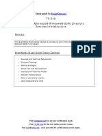 Study Guide by 70-219 Designing A Microsoft® Windows® 2000 Directory Services Infrastructure