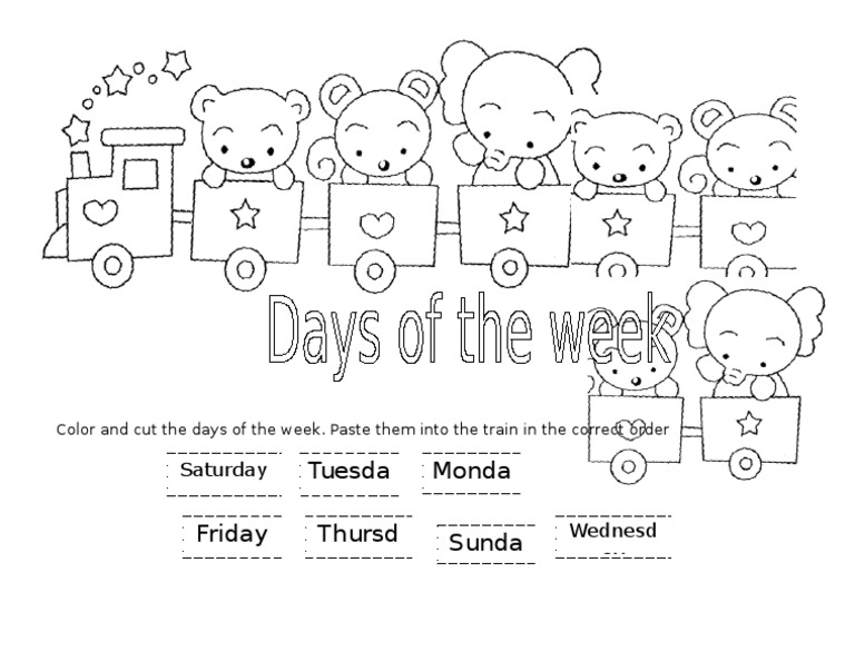 Days of The Week Train | PDF