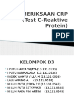 Pemeriksaan CRP (Test C-Reaktive Protein)