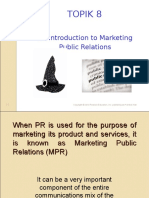 Topik 8 - Marketing Pr