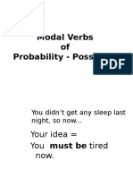 Modal Verbs of Probabili - Possibility