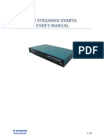 DVB Streamer User Manual