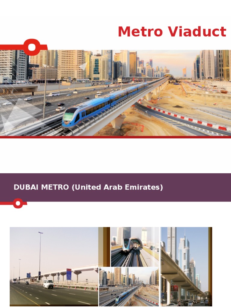 Dubai Metro Viaduct Design Overview | PDF | Track (Rail Transport ...