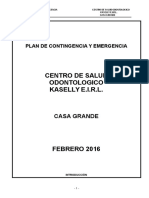 PLAN de CONTINGENCIA Centro Salud Odonto Kaselly