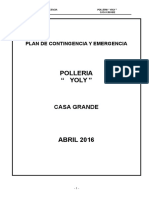 Plan de Contingencia Polleria Yoly