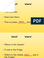 Using 'which' and 'where