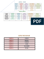 Jadual Imam